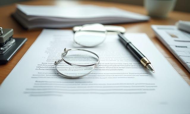 Legal documents and a magnifying glass representing POPIA compliance check