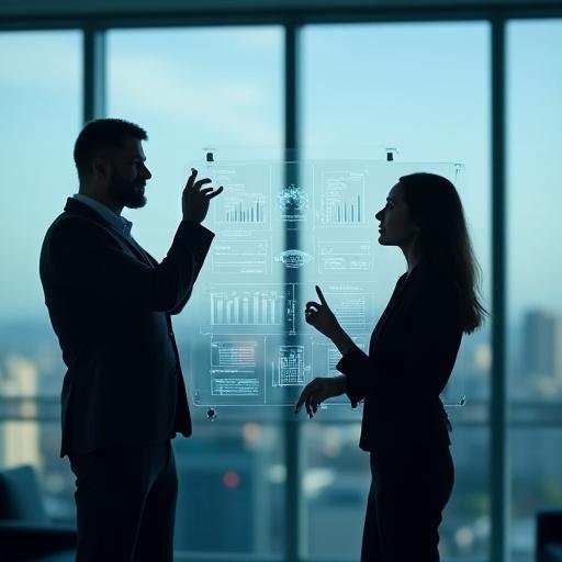 Team of security experts analyzing data in a Johannesburg command center