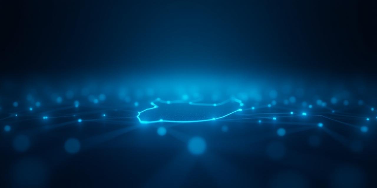 Abstract digital security grid representing data protection in South Africa